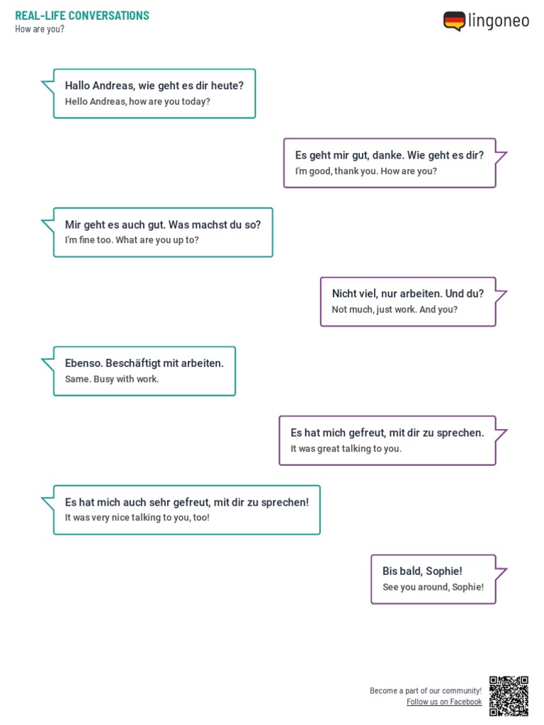 How Are You Part 1 - Dialogue (With Translations) | PDF