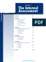 Chapter 7 - Internal Assessment