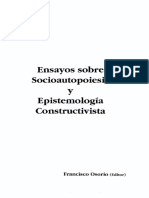Osorio Francisco - Ensayos Sobre Socioautopoiesis Y Epistemologia Constructivista