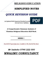 Form 1 Cre Simplified Notes