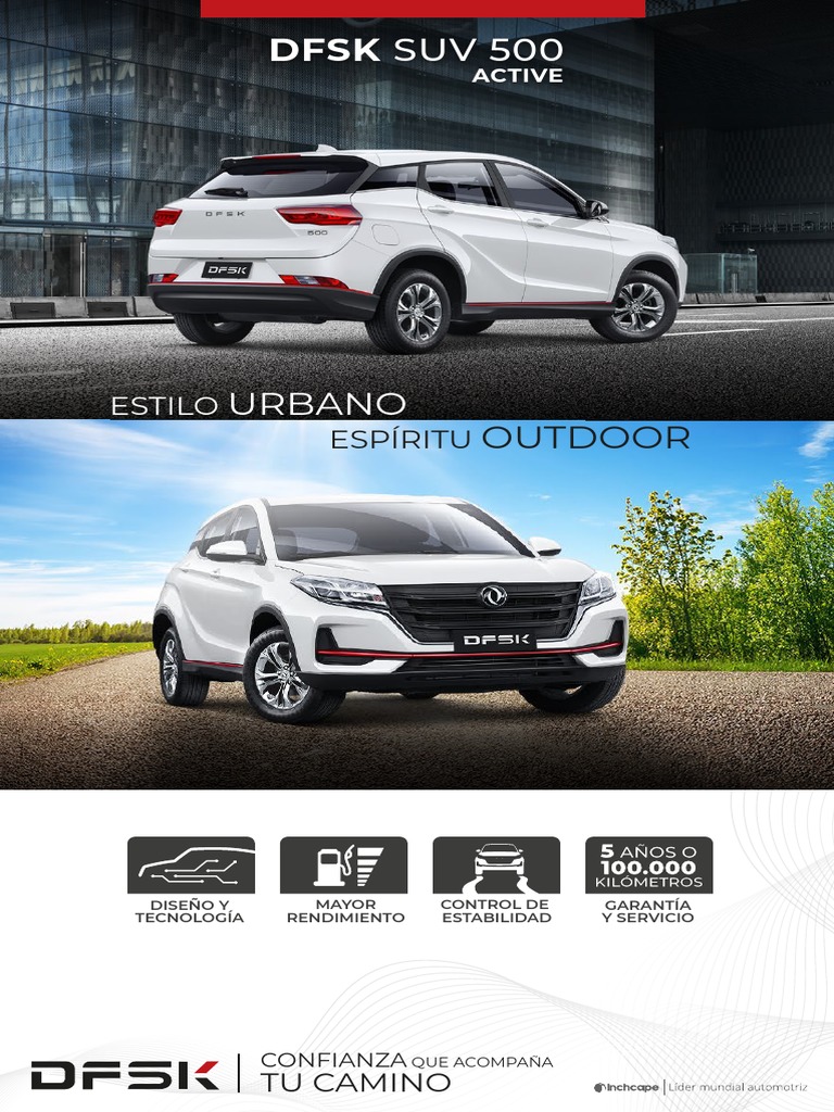 Especificaciones DFSK SUV 500 2023 | PDF | Fabricantes de automóviles ...