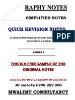 f2 Geography Simplified Notes SP