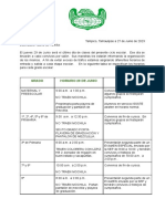 Circular Último Día de Clases