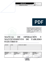 Manual OPyM - Tableros Eléctricos