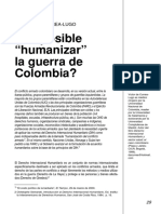 Es Posible Humanizar El Conflicto de Colombia v.currEA