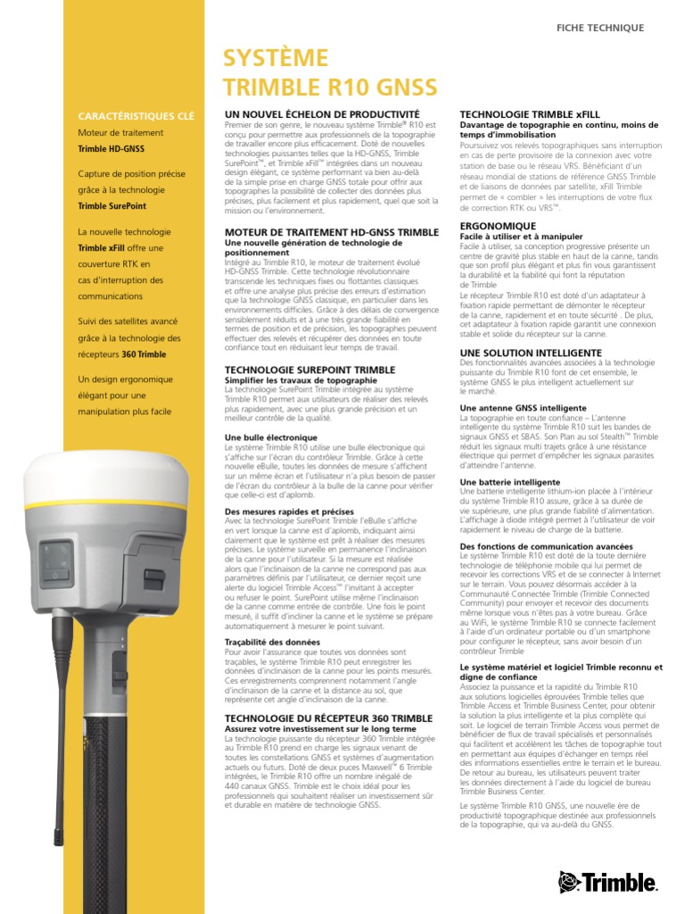 Trimble R10 | PDF | Sciences physiques
