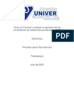 Tarea 2.4 Conocer y Analizar La Operación de Los Convertidores de Resistencias Ponderadas y R-2R