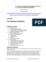 Foundations of Education 11th Edition by Ornstein Levine Gutek Isbn Solution Manual