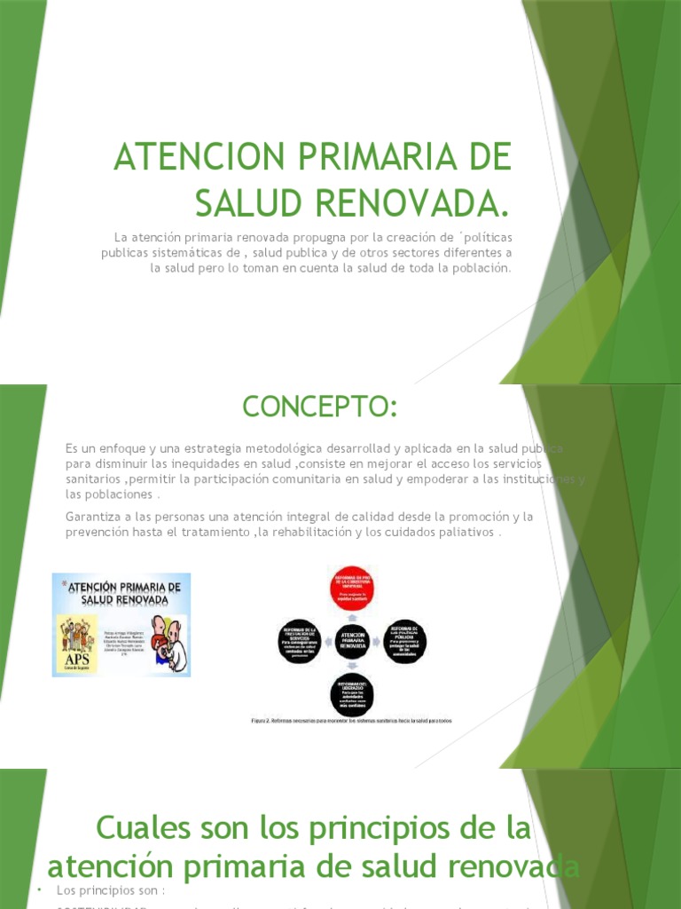 Principios de la Atención Primaria Renovada | PDF | Enfermería | Salud ...