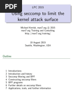 Limiting Kernel Attack Surface With seccomp-LPC 2015-Kerrisk