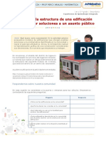 Graficamos La Estructura de Una Edificación para Proponer Soluciones. Percy. Mate.