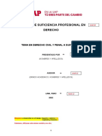 Esquema de Trabajo de Suficiencia Profesional - Marzo 2022