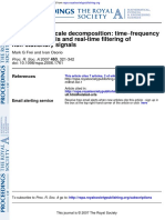 Intrinsic Time-Scale Decomposition Time-Frequency-Energy Analysis and Real-Time Filtering of Non-Stationary Signals (2007)