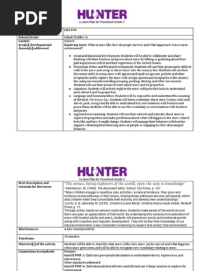 science lesson plan  exploring snow