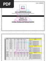 Chapter - 13 Microsoft Excel Lookup, Vlookup and Hlookup Function