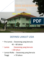 Sosialisasi Kesehatan Lansia