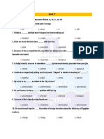 Secondary 3 Exercise Unit 7