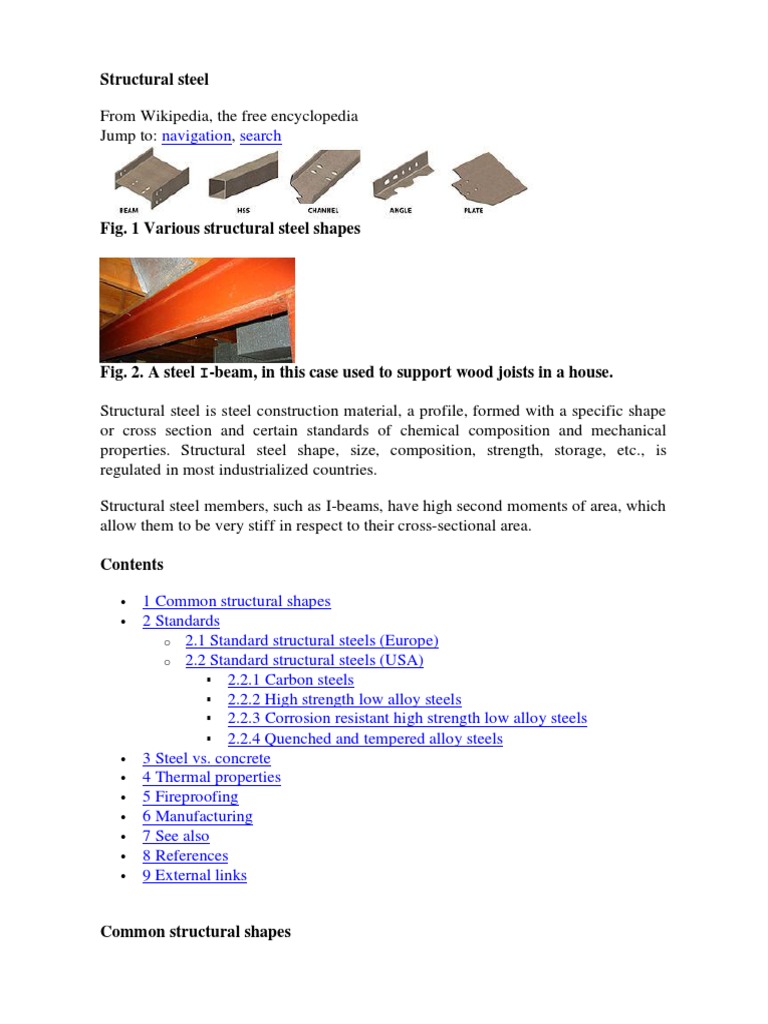 Steel Materials Wikipedia PDF Structural Steel Materials