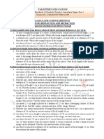 Mirror Formula - Numericals