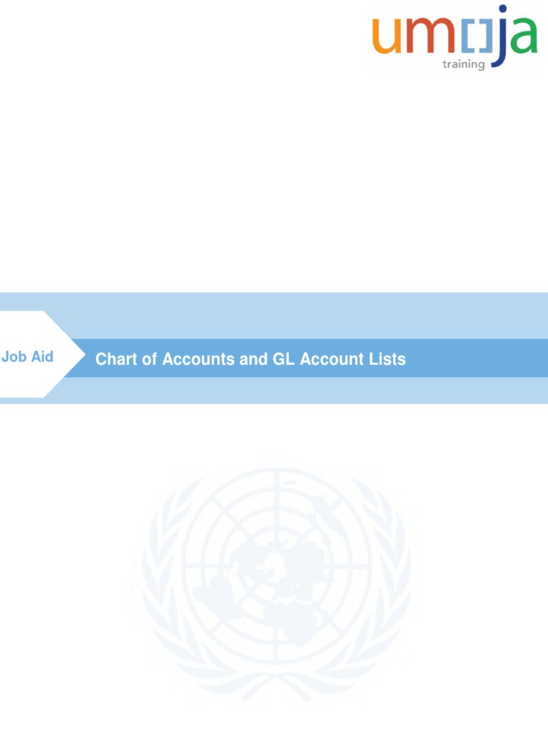 Umoja Job Aid Chart of Accounts and GL Account Lists 006 PDF