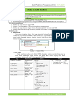 Modul 2 - Table Dan Form