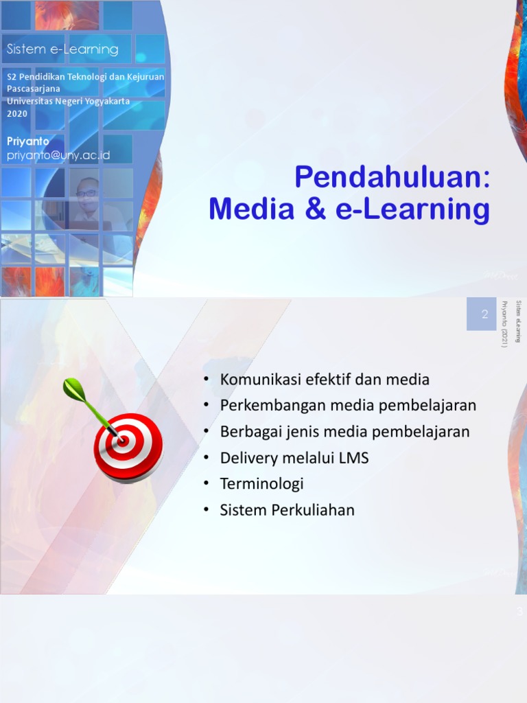 Media Pembelajaran dan e-Learning efektif | PDF