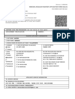 Renewal Regular Passport Application Form (Adult)