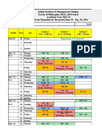 Ph.D. 2023 Term I Timetable (AY 23-24)