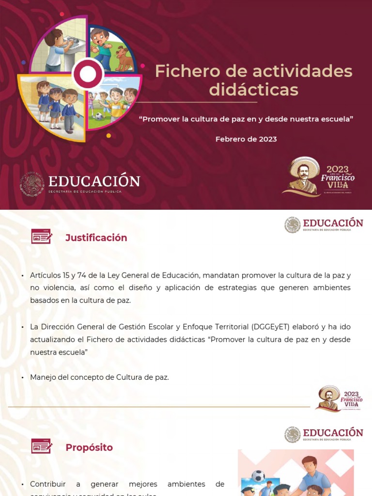 Actividades para Promover la Paz Escolar | PDF | Paz | Educación de la ...