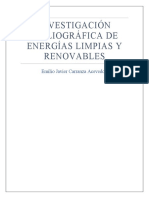 Investigación Bibliográfica de Energías Limpias y Renovables