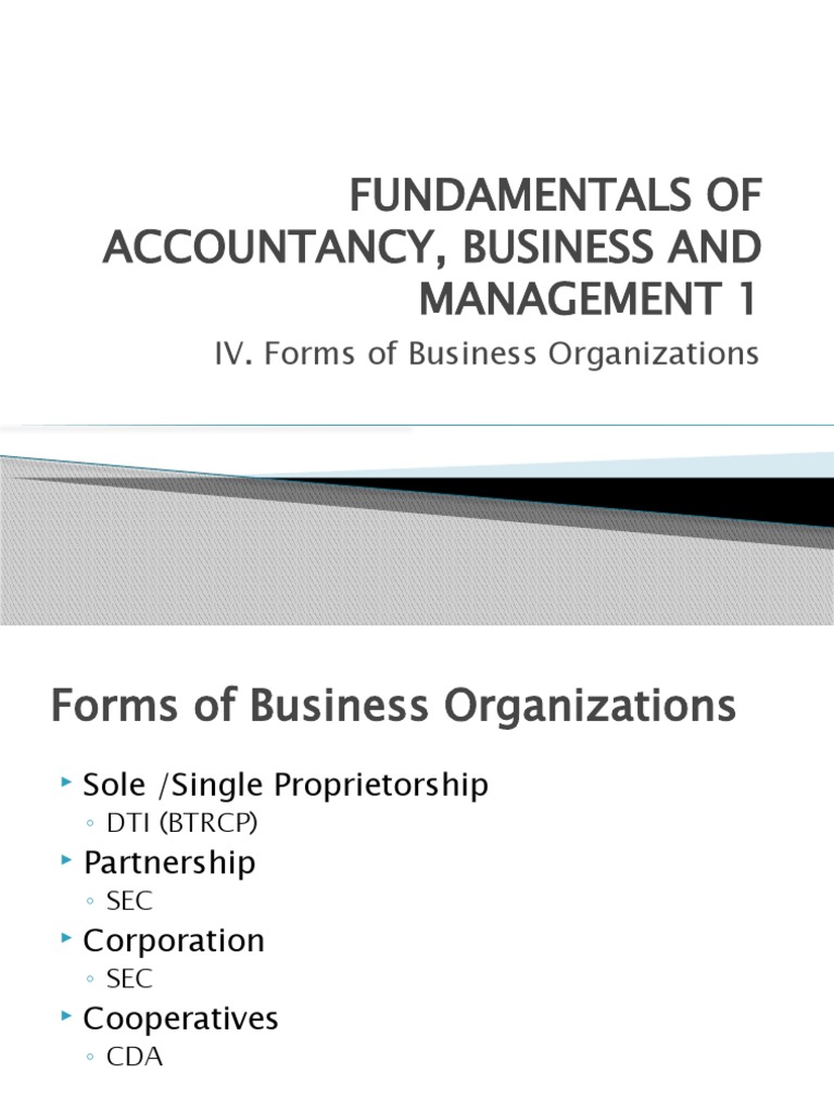 Forms of Business Organization PDF Ownership Corporations