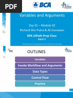 Module 02 - UiPath Studio - Variables and Arguments