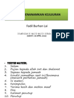 Materi 7 Puasa Dapat Menanamkan Kejujuran