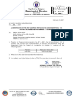 DM 55 S 2021 - Administration of Pre-Test and Post-Test Using The Assessment Tools For Project All Numerates For Grades 1-7 Learners