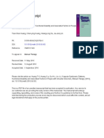 Scapular Dyskinesis - Patterns, Functional Disability and Associated Factors in People With Shoulder Disorders 2016