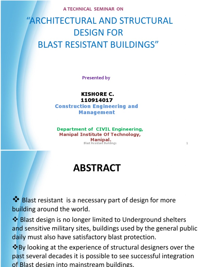 Blast Resistant Building Design Essentials | PDF | Explosion | Bomb