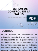 Gestion de Control en La Salud