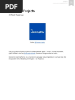 4 Week Python To Projects Roadmap