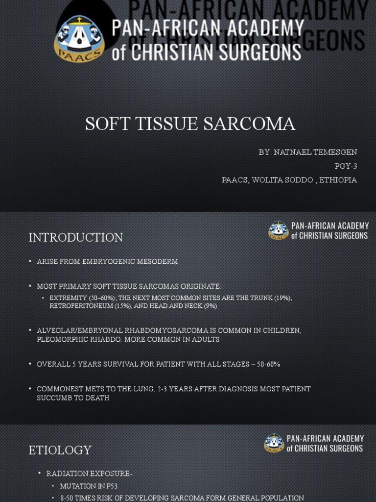 Understanding Soft Tissue Sarcoma | PDF | Sarcoma | Biopsy