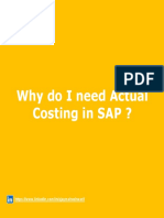 Why Do I Need Actual Costing in SAP ?