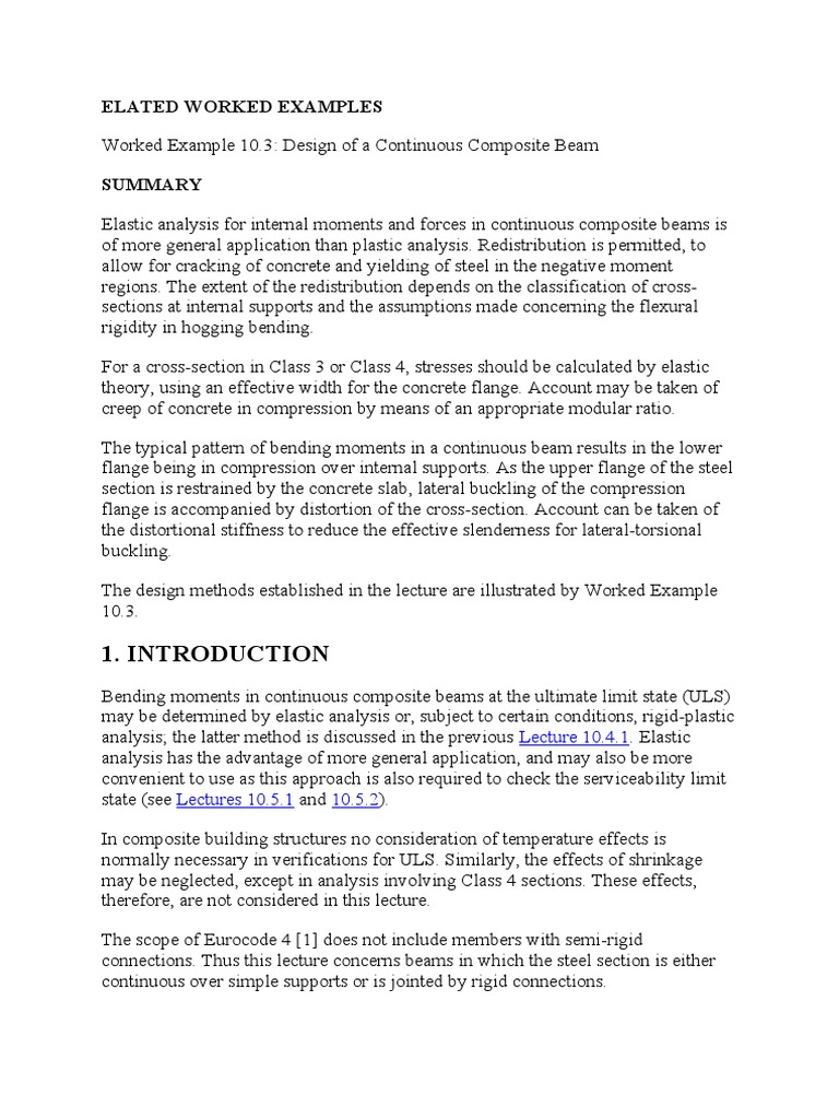 Elated Worked Examples | PDF | Bending | Buckling