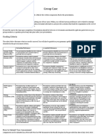 Group Case Assessment Rubric