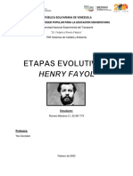 Asignación 5. Etapas Evolutivas. Henry Fayol. Mariana Romero