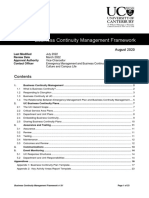 Business Continuity Management Framework v1.01