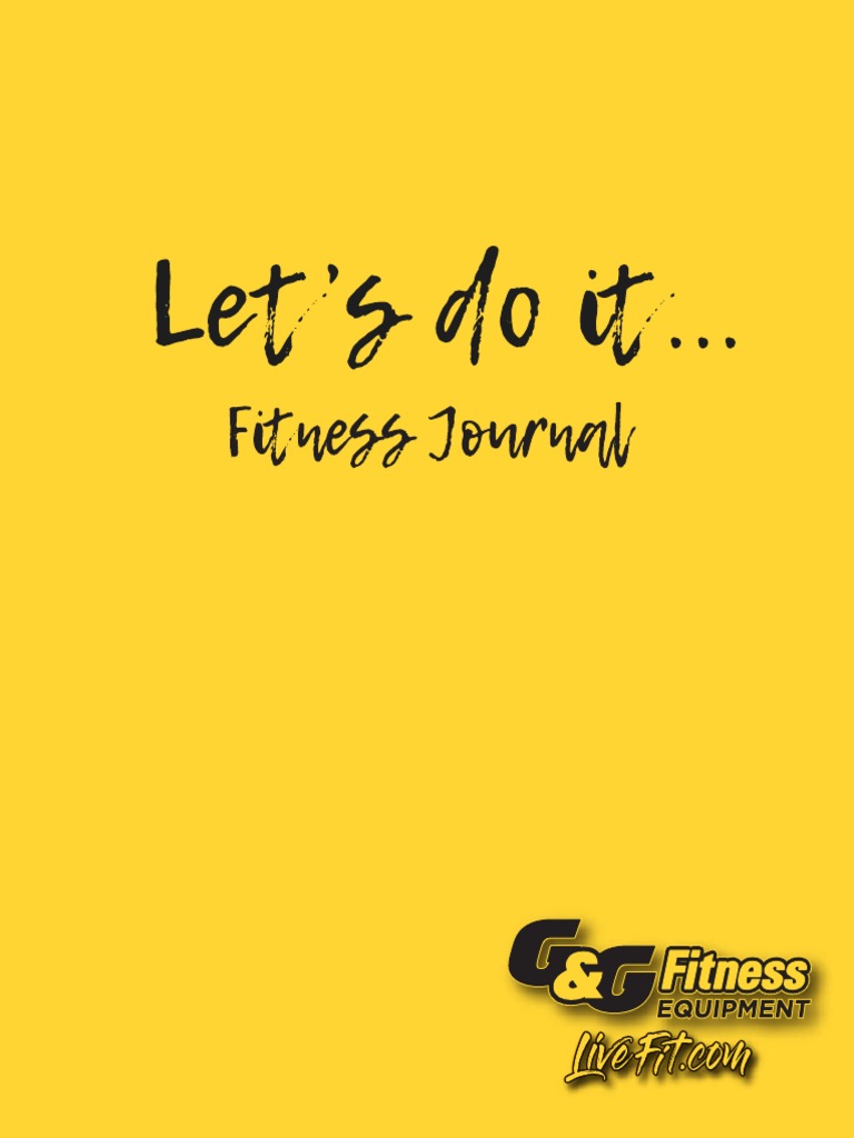 Fitness Journal Free Printable PDF