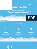 Business Free Talk Lesson 31