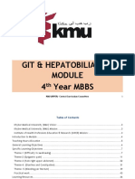 Git & Hepatobiliary-Ii 4 Year MBBS: KMU (IHPER) - Central Curriculum Committee