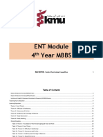 ENT Module 4 Year MBBS: KMU (IHPER) - Central Curriculum Committee