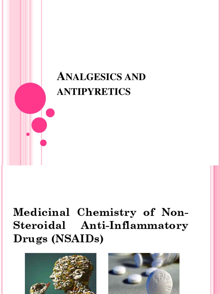 Analgesics and Antipyretics PDF Nonsteroidal Anti Inflammatory Drug