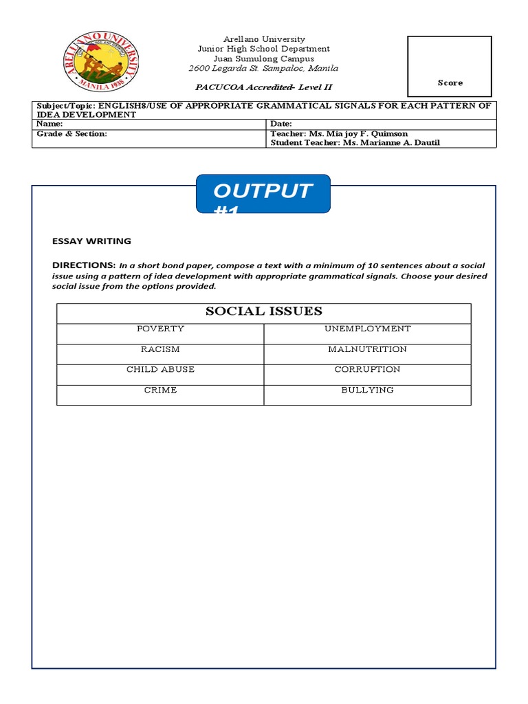 Eng8 Q4 Output 1 | PDF